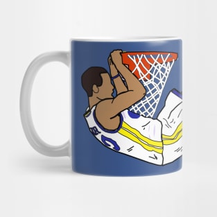 Steph Curry Dunk Hang on The Rim - Golden State Warriors Mug